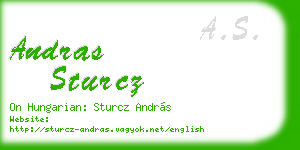 andras sturcz business card